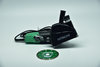 Hitachi Winkelschleifer CM5SB mit Absaugung und Dia-Trennschleifscheibe Fugenfräser